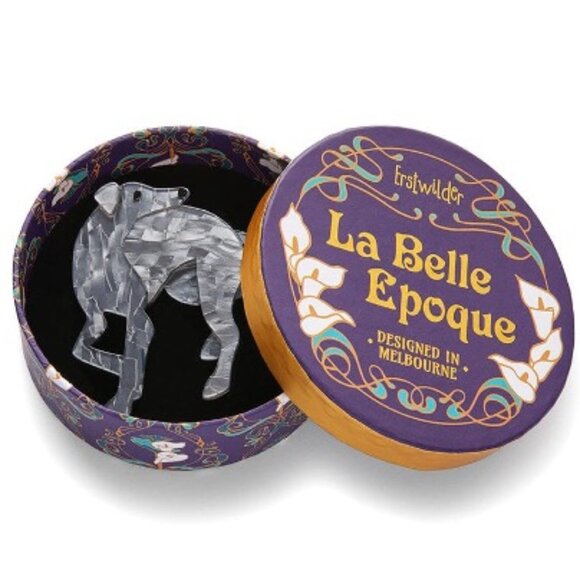 Erstwilder Symphony of Speed Greyhound Brooch. New in box.  Italian greyhound. - Picture 2 of 10